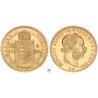 Ferenc József 10 frank 4 forint 1885 KB