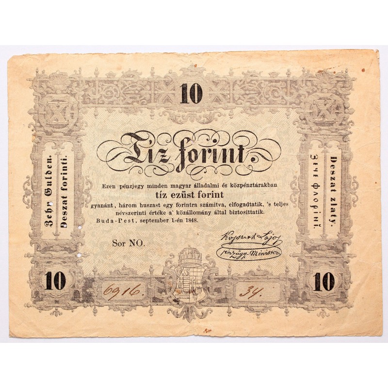 Tíz forint 1848 Tíz forint 1848
