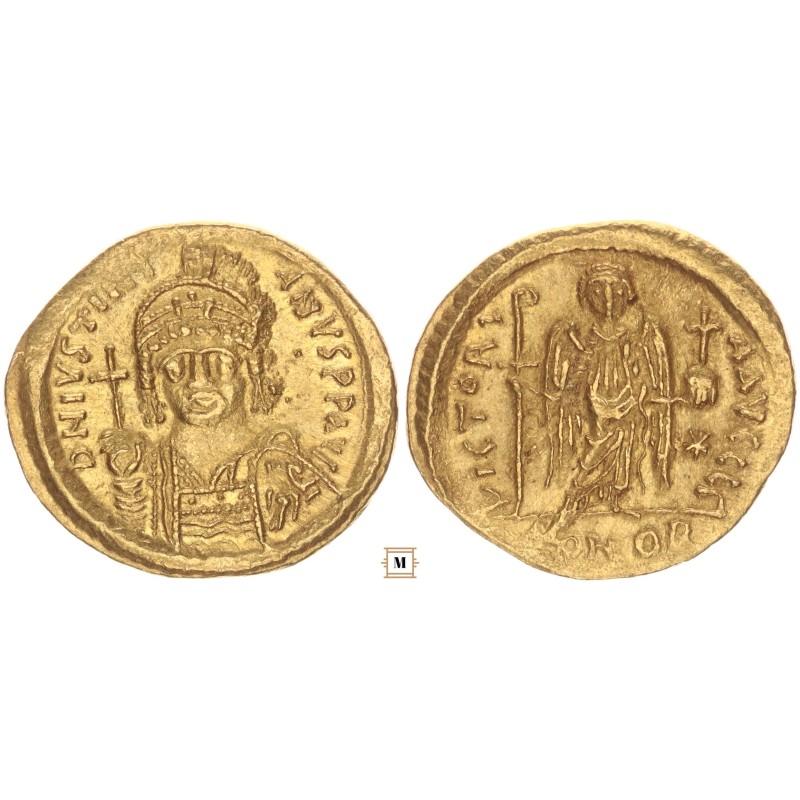 Justinianus (527-565) solidus Konstantinápoly Justinianus (527-565) solidus Konstantinápoly