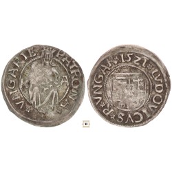 II. Lajos 1516-26 denár ÉH 673