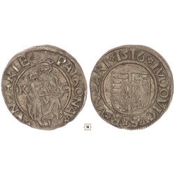 II. Lajos 1516-26 denár 1519 K-G ÉH 673