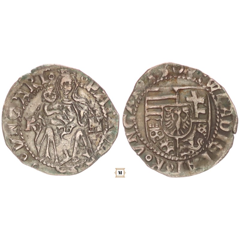 II. Ulászló 1490-1516 denár 1503 K-H ÉH 645 R! II. Ulászló 1490-1516 denár 1503 K-H ÉH 645 R!