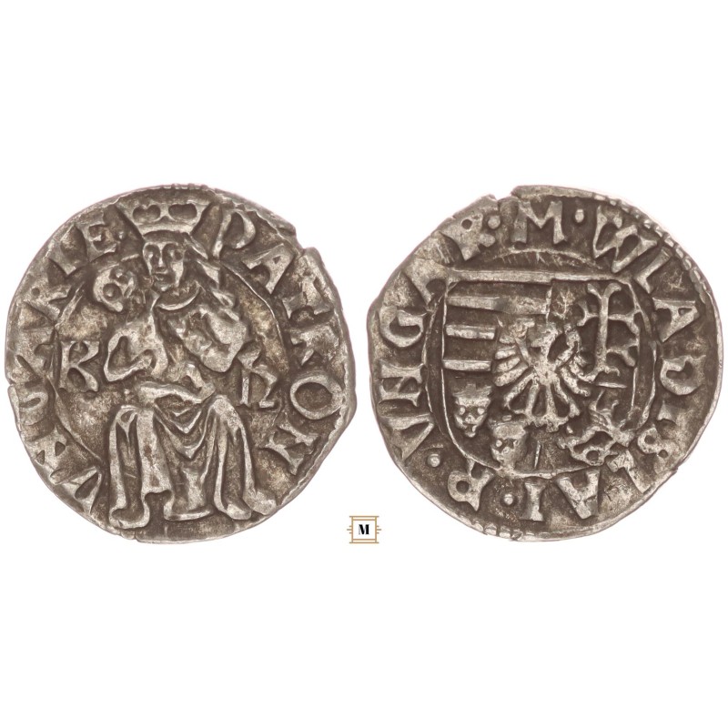 II. Ulászló 1490-1516 denár K-h ÉH 644 II. Ulászló 1490-1516 denár K-h ÉH 644