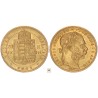 Ferenc József 20 frank 8 forint 1891 KB Fiume címer