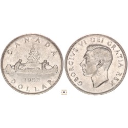 Kanada VI. György 1 dollár 1952