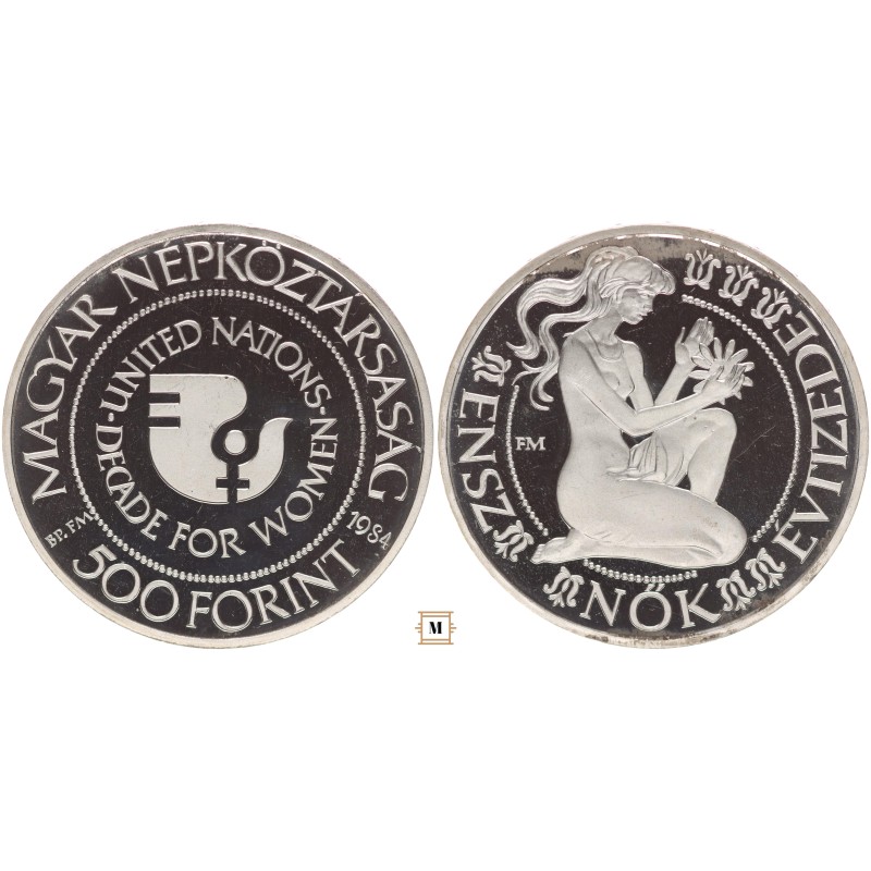 500 forint Nők Évtizede 1984 BP 500 forint Nők Évtizede 1984 BP