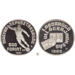 500 forint Labdarúgó VB'82 1981 BP