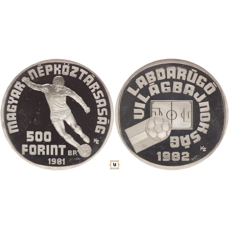500 forint Labdarúgó VB'82 1981 BP 500 forint Labdarúgó VB'82 1981 BP