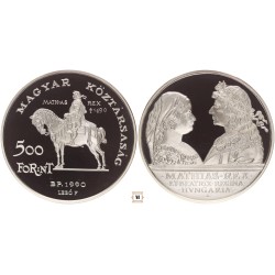 500 forint Mátyás Király 1990 BP