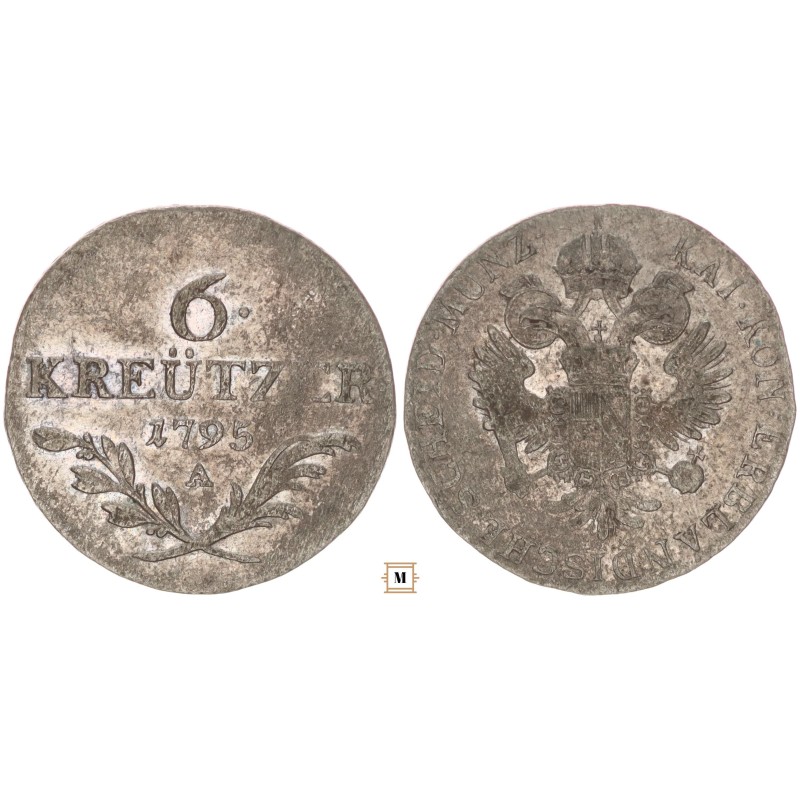 II. Ferenc 6 kreuzer 1795 A II. Ferenc 6 kreuzer 1795 A