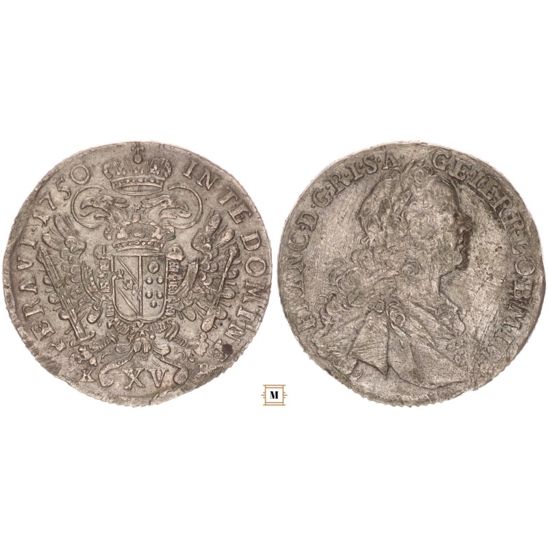 Lotharingiai Ferenc XV krajcár 1750 KB Lotharingiai Ferenc XV krajcár 1750 KB