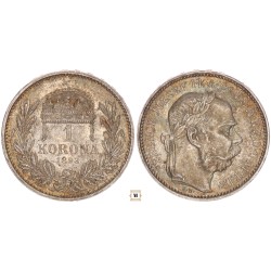 Ferenc József 1 korona 1893 KB