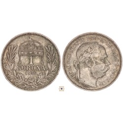 Ferenc József 1 korona 1896 KB