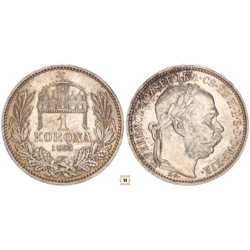 Ferenc József 1 korona 1895 KB Ferenc József 1 korona 1895 KB