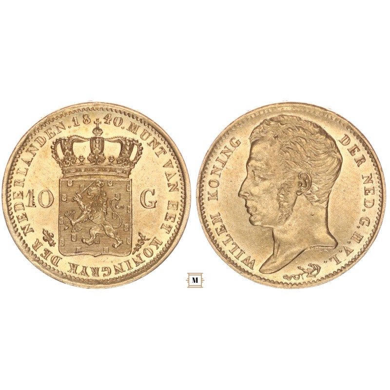 Hollandia 10 gulden 1840 Utrecht Hollandia 10 gulden 1840 Utrecht