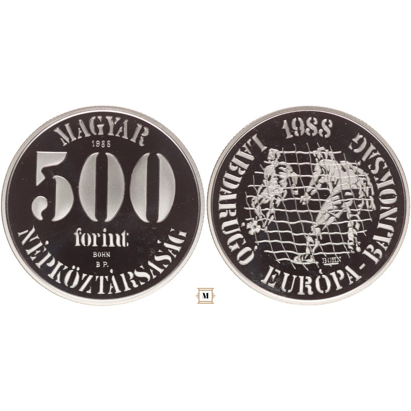 500 forint Labdarúgó EB'88 1988 BP 500 forint Labdarúgó EB'88 1988 BP