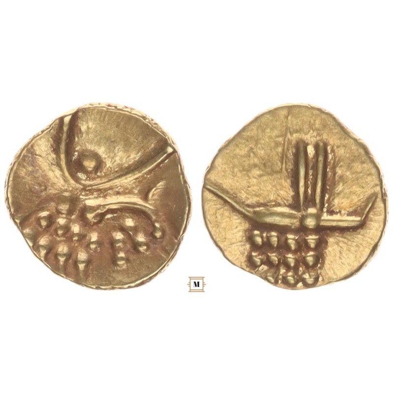 India, Travacore arany fanam 1820-30 India, Travacore arany fanam 1820-30