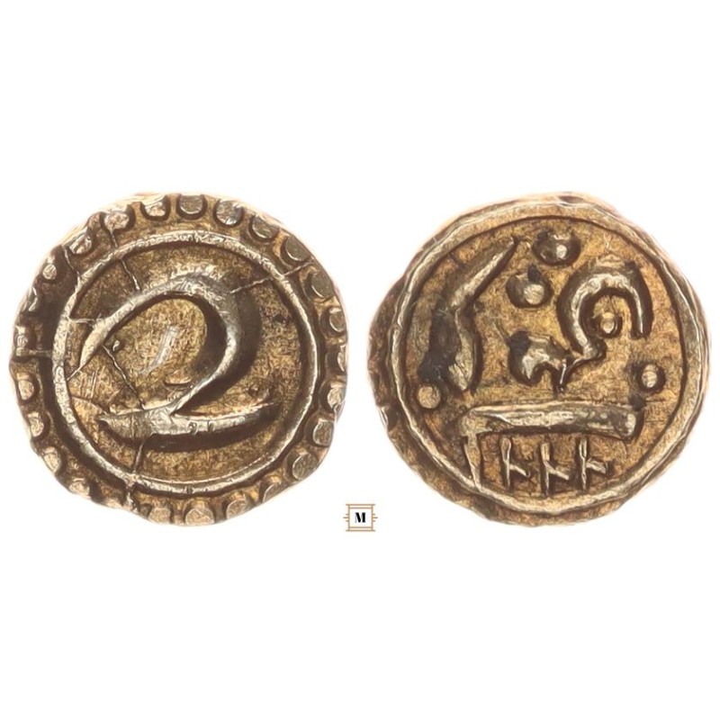India, Mysore Tipu Sultan arany fanam AH 1222 /1792/ India, Mysore Tipu Sultan arany fanam AH 1222 /1792/