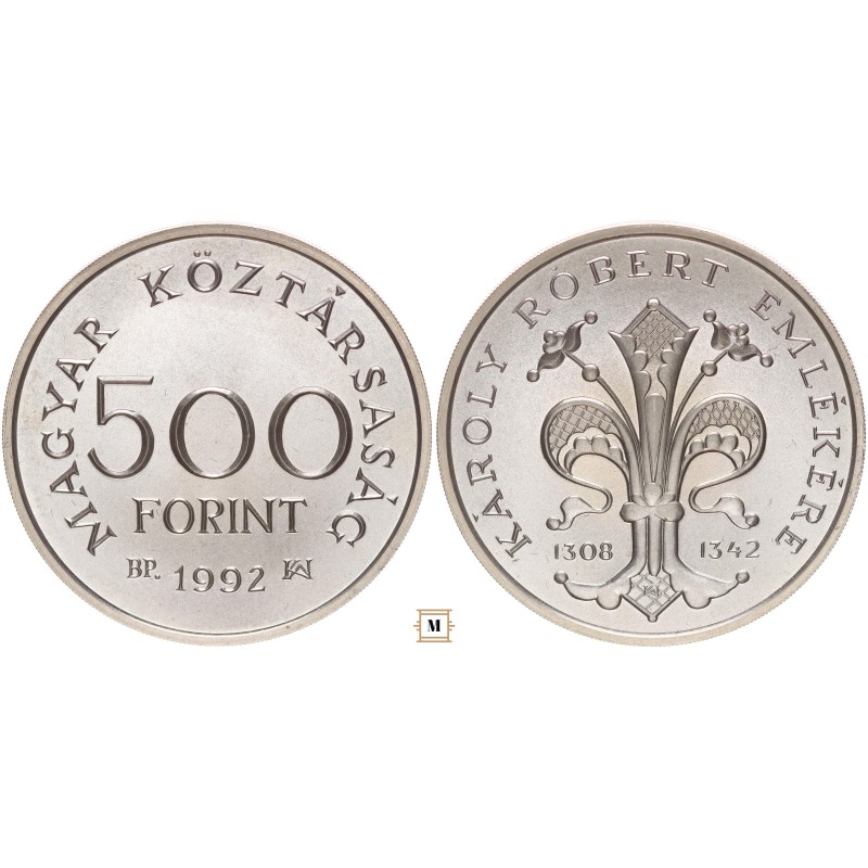500 forint Károly Róbert 1992 BP 500 forint Károly Róbert 1992 BP