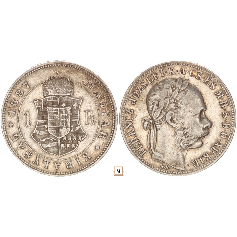 Ferenc József forint 1887 KB Ferenc József forint 1887 KB