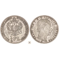 Ferenc József 1/4 florin 1859 B