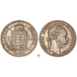 Ferenc József forint 1881 KB