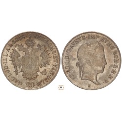 V. Ferdinánd 20 kreuzer 1848 E - Gyulafehérvár
