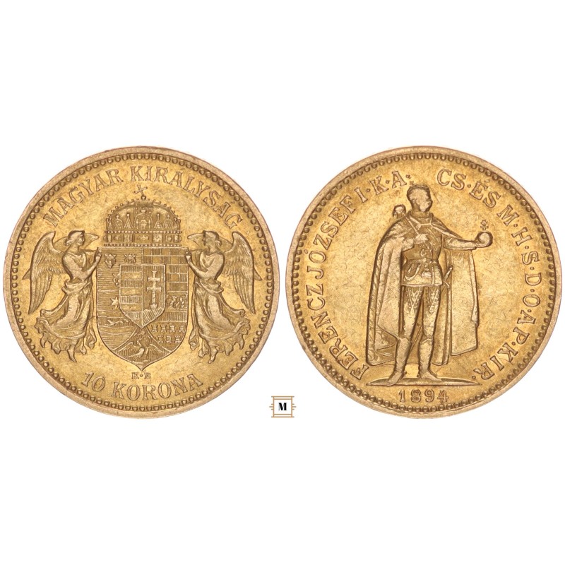 Ferenc József 10 korona 1894 KB Ferenc József 10 korona 1894 KB