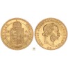 Ferenc József 10 frank 4 forint 1884 KB