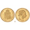 Ferenc József 20 frank 8 forint 1880 KB