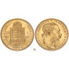 Ferenc József 20 frank 8 forint 1890 KB Fiume címer