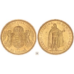 Ferenc József 20 korona 1901 KB