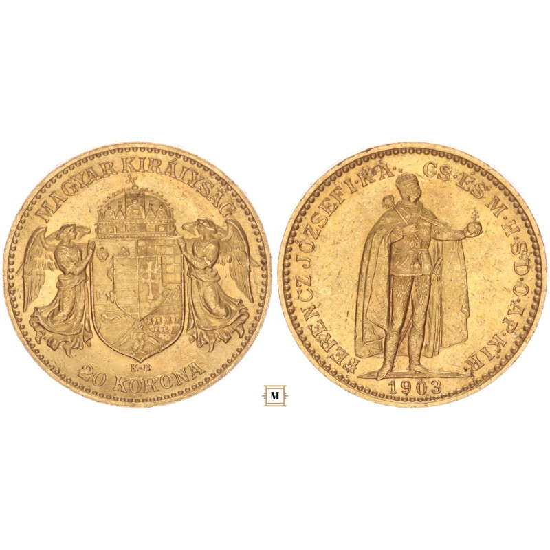 Ferenc József 20 korona 1903 KB Ferenc József 20 korona 1903 KB