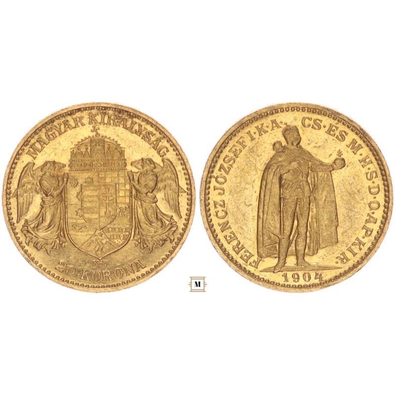 Ferenc József 20 korona 1904 KB Ferenc József 20 korona 1904 KB