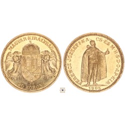 Ferenc József 20 korona 1905 KB