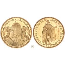 Ferenc József 20 korona 1911 KB, R!