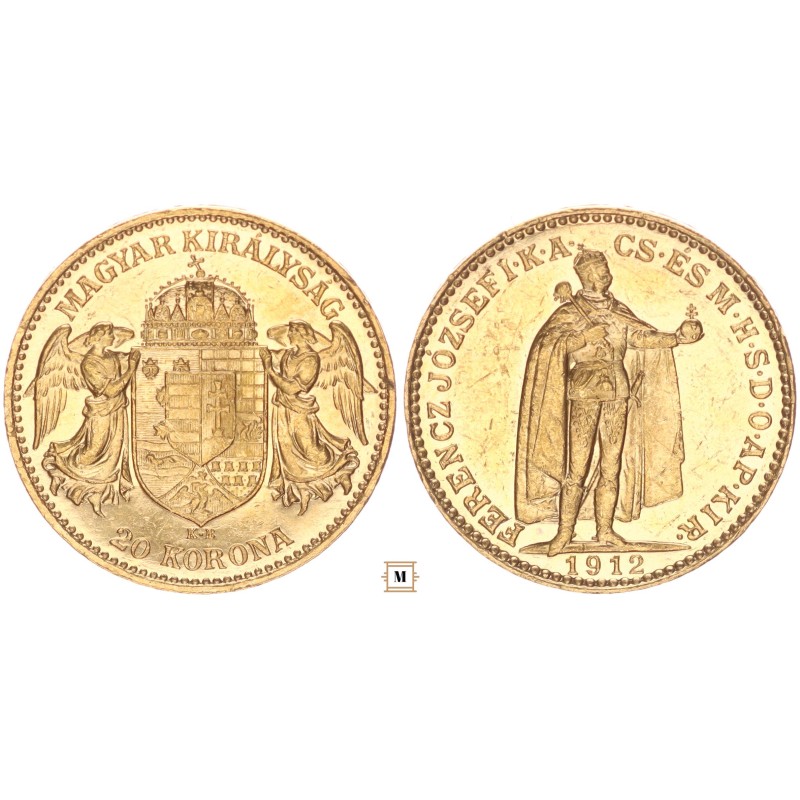 Ferenc József 20 korona 1912 KB Ferenc József 20 korona 1912 KB