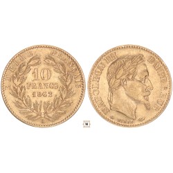 Franciaország 10 frank 1862 A