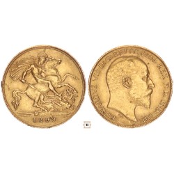 Nagy-Britannia 1/2 sovereign 1909