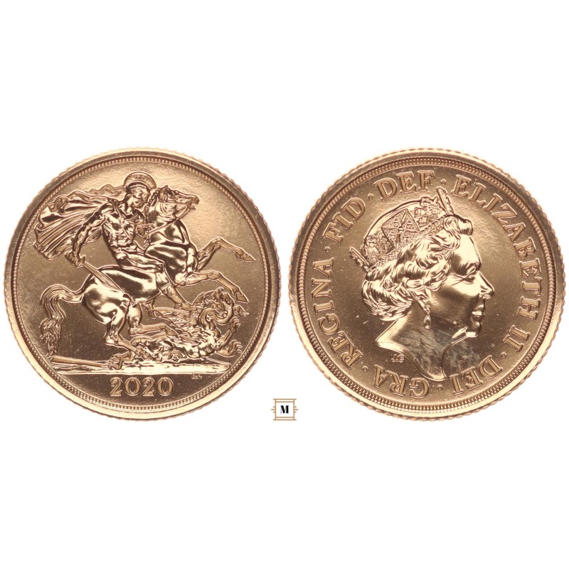Nagy-Britannia 1/2 sovereign 2020 Nagy-Britannia 1/2 sovereign 2020