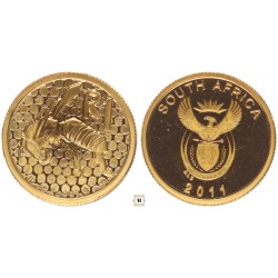 Dél-Afrikai Köztársaság 1 rand 2011 1/10 uncia
