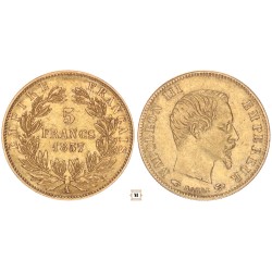 Franciaország 5 frank 1857 A