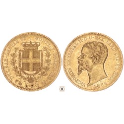 Olaszország - Szardínia 20 lire 1858 P
