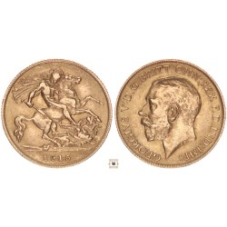 Nagy-Britannia 1/2 sovereign 1915