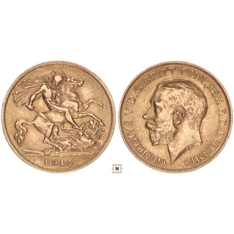 Nagy-Britannia 1/2 sovereign 1915 Nagy-Britannia 1/2 sovereign 1915