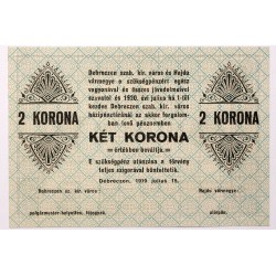 Debrecen 2 korona 1919 RR!