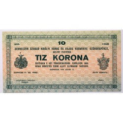 Debrecen 10 korona 1919 RR!