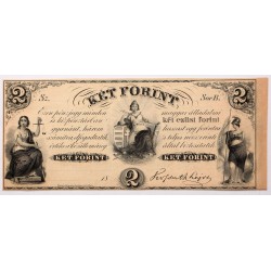 Kossuth 2 forint 1852