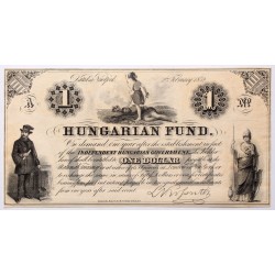 Kossuth 1 dollár 1852