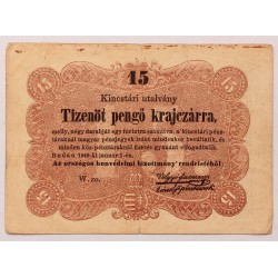 Szabadságharc 15 fillér 1849